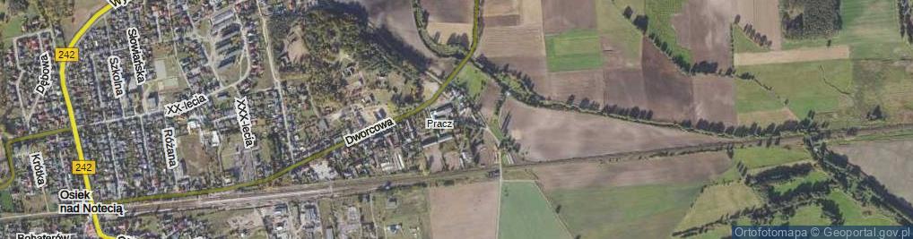 Zdjęcie satelitarne Pracz ul.